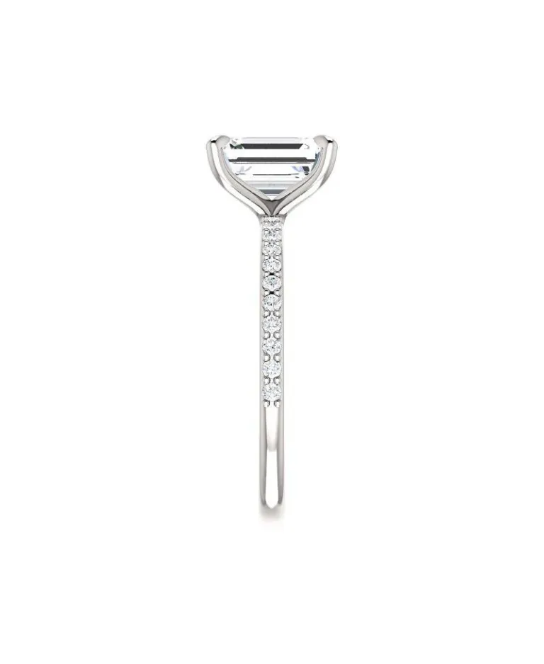 Angelina Emerald Cut Diamond Ring