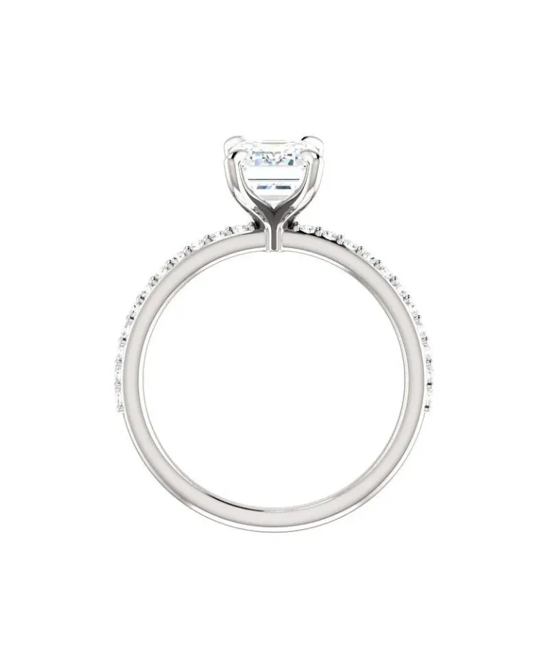 Angelina Emerald Cut Diamond Ring