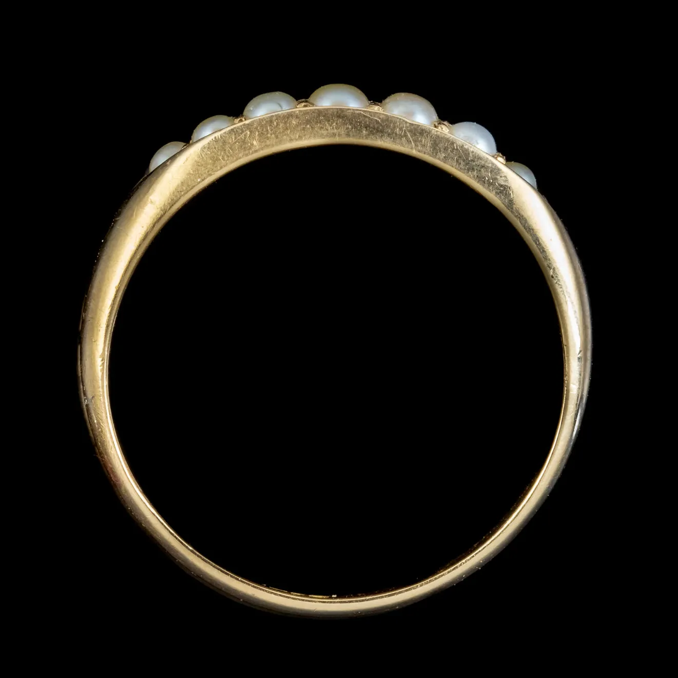Antique Victorian Dearest Gemstone Acronym Ring Dated 1889
