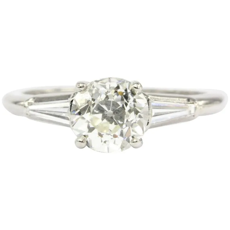 Art Deco 1.21 CT Old European Diamond Somers Ernst Alfran Co Engagement Ring