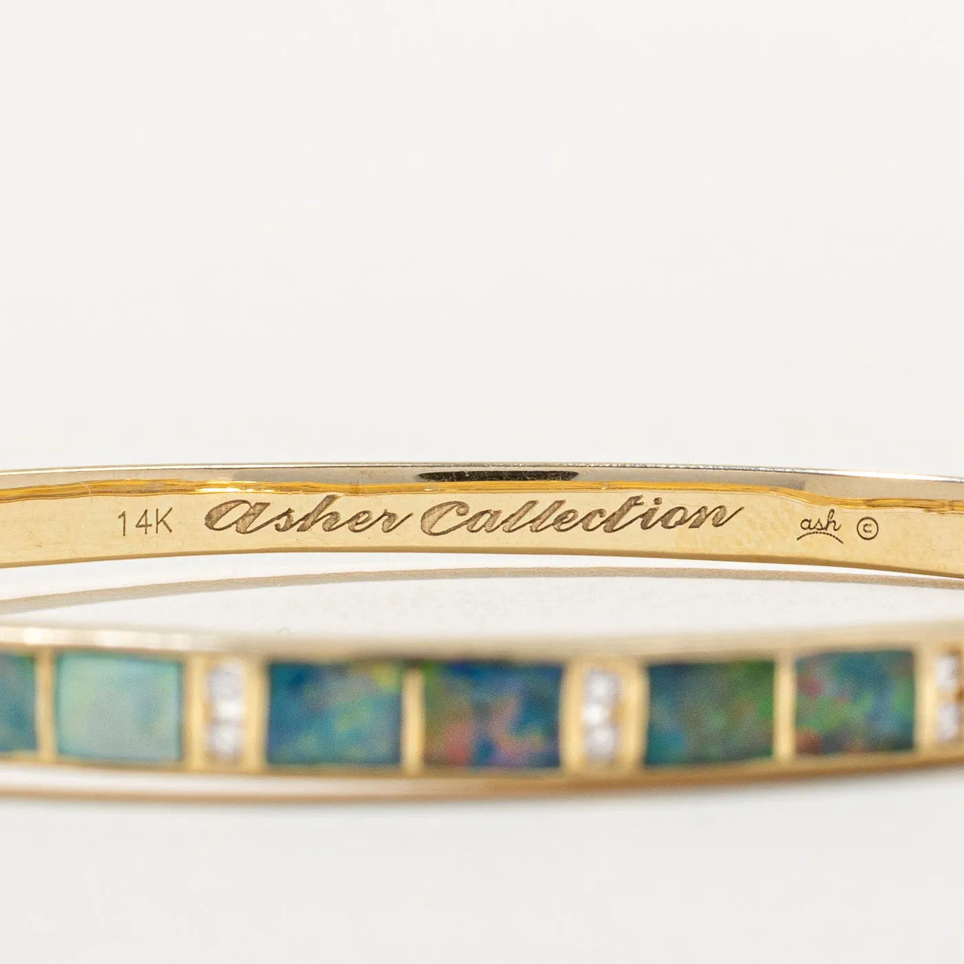 Asher Collection' Opal & Diamond Bracelet | 0.80ctw, 0.10ctw | 6.5" |