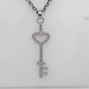Aspery & Guldag Diamond Key Pendant