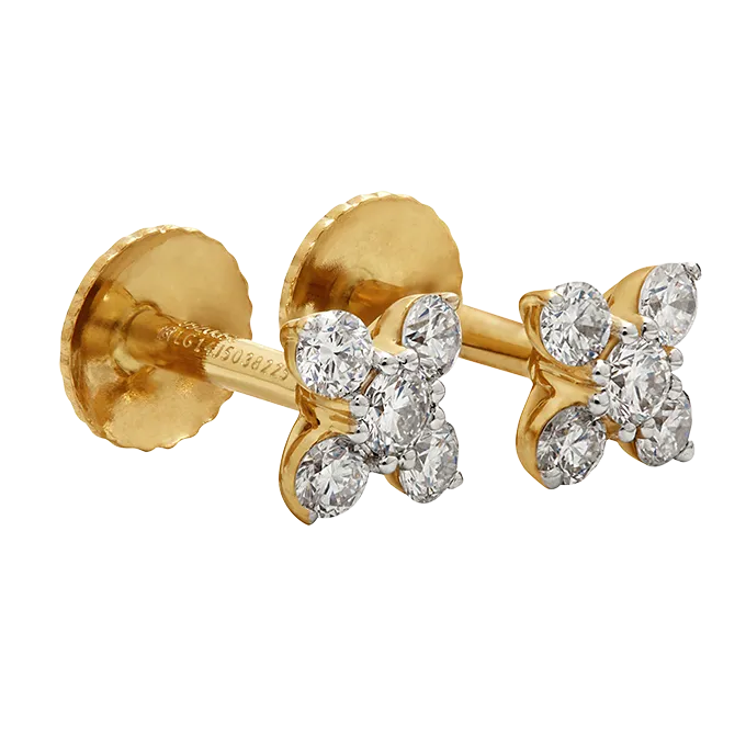 Aukera – Diamond Bloom Studs