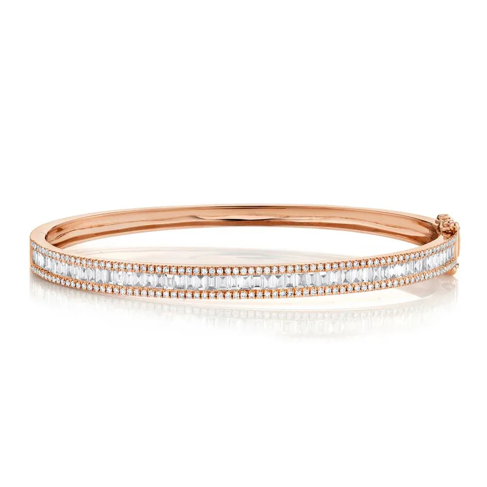 Baguette Diamond Bangle