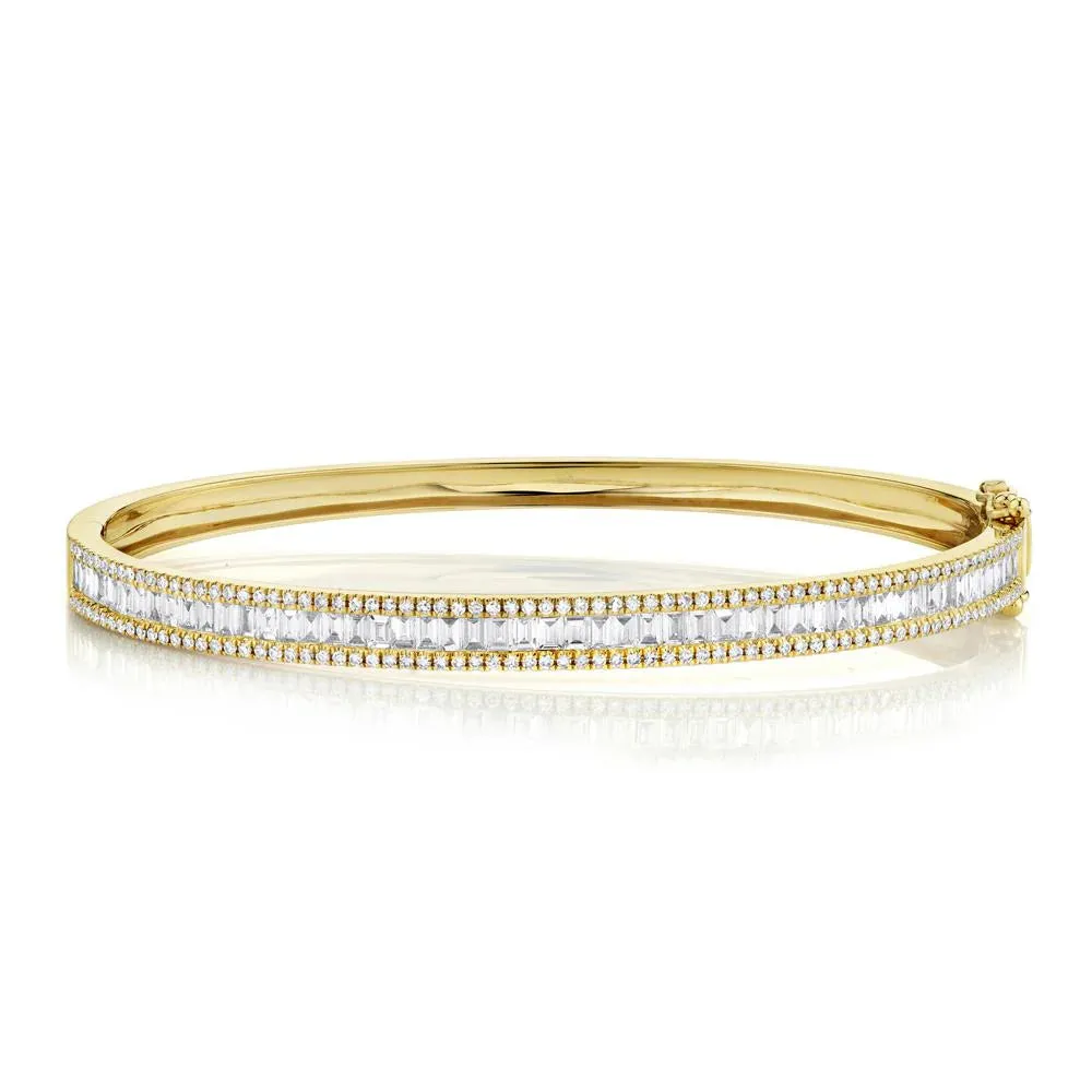 Baguette Diamond Bangle