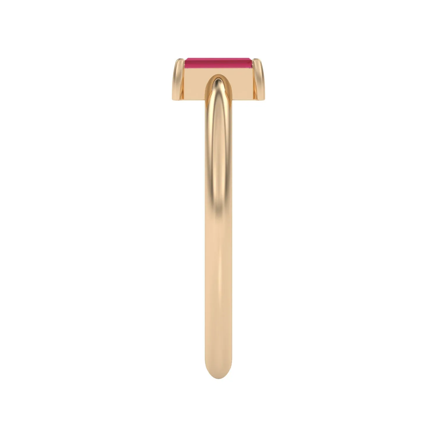 Baguette Stacking Ring - Ruby
