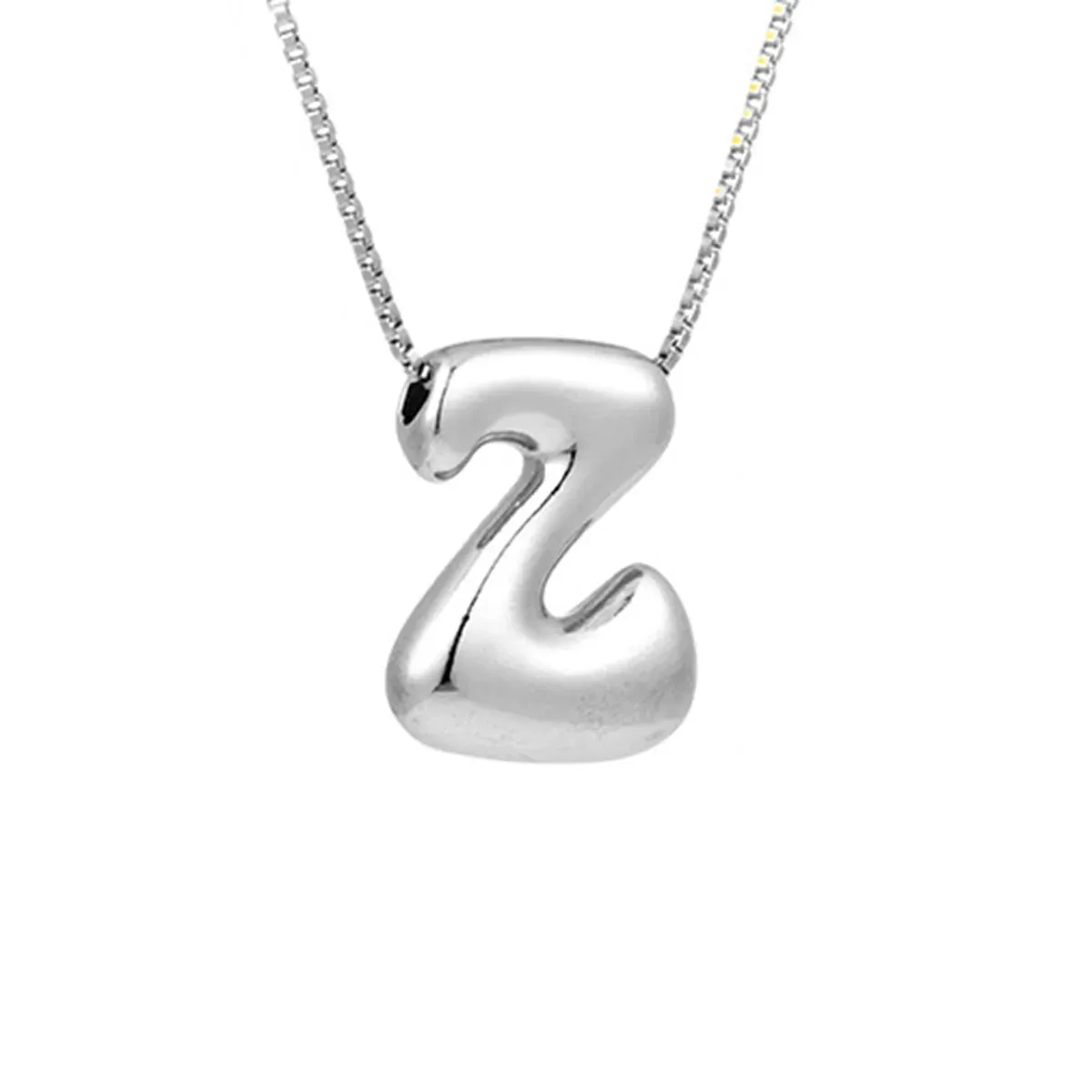Balloon Bubble Letter Necklace