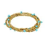 BEADED RONDELLE WRAP BRACELET