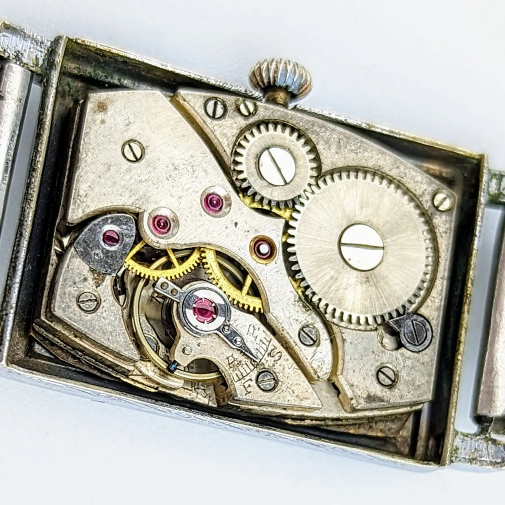 Berg Bruchsicher Wristwatch Late 1930s to Mid 1940s Stainless Steel Watch