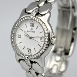 BERTOLUCCI Vir Watch Diamond Bezel 35mm S.S. Wristwatch