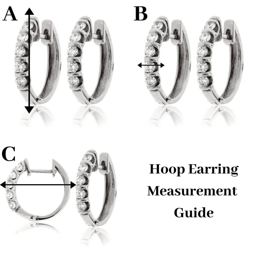 Bezel Set Amethyst Reverse Hoop Earrings