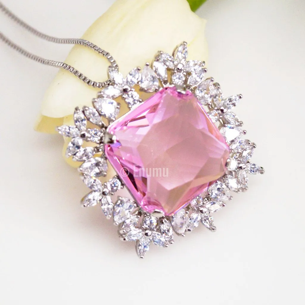 Big Tourmaline Pendant with Chain