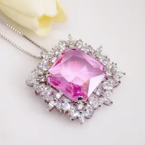 Big Tourmaline Pendant with Chain