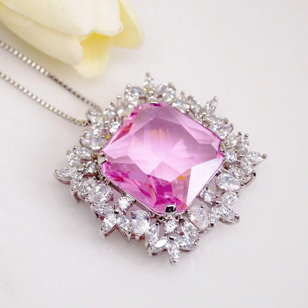 Big Tourmaline Pendant with Chain