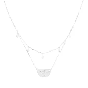 Blessed Lotus Necklace Silver