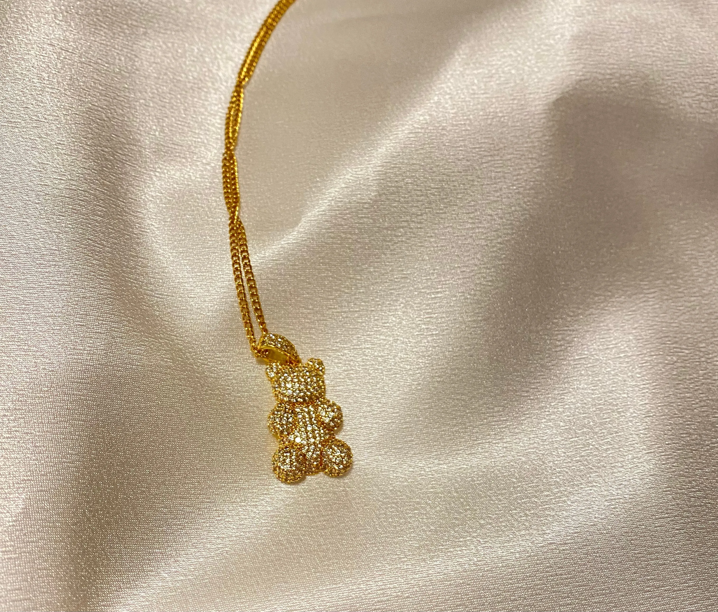 Bling Bear Necklace