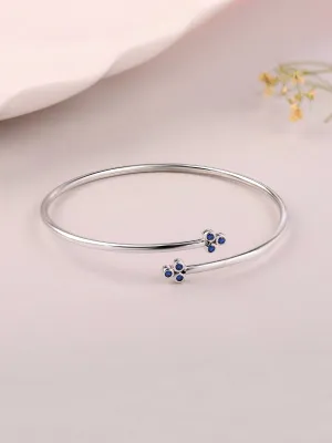 Blue Sapphire Cuff Bangle