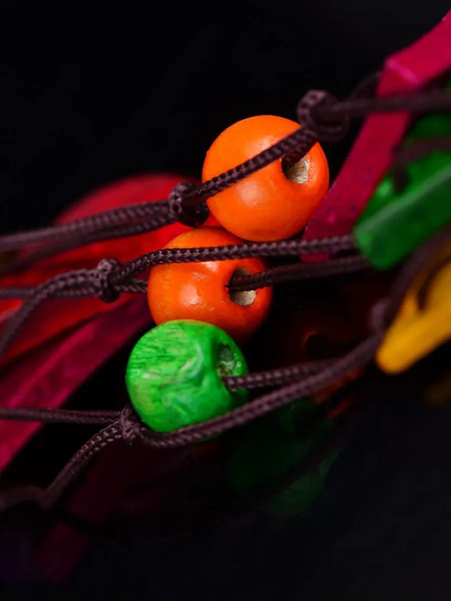 Bohemia Wooden Bead Weave Multilayer Necklace