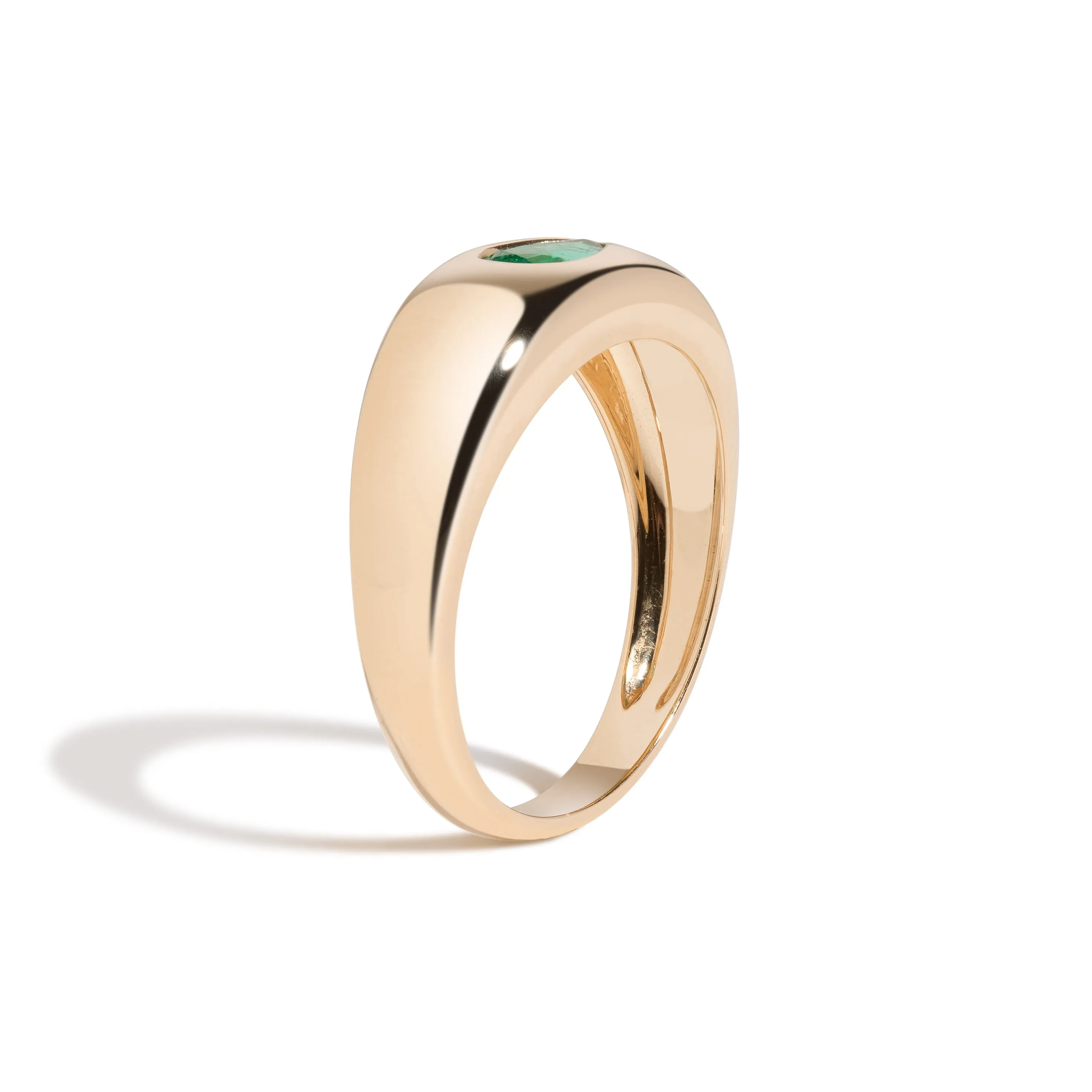 Bombe Ring with Pear Emerald