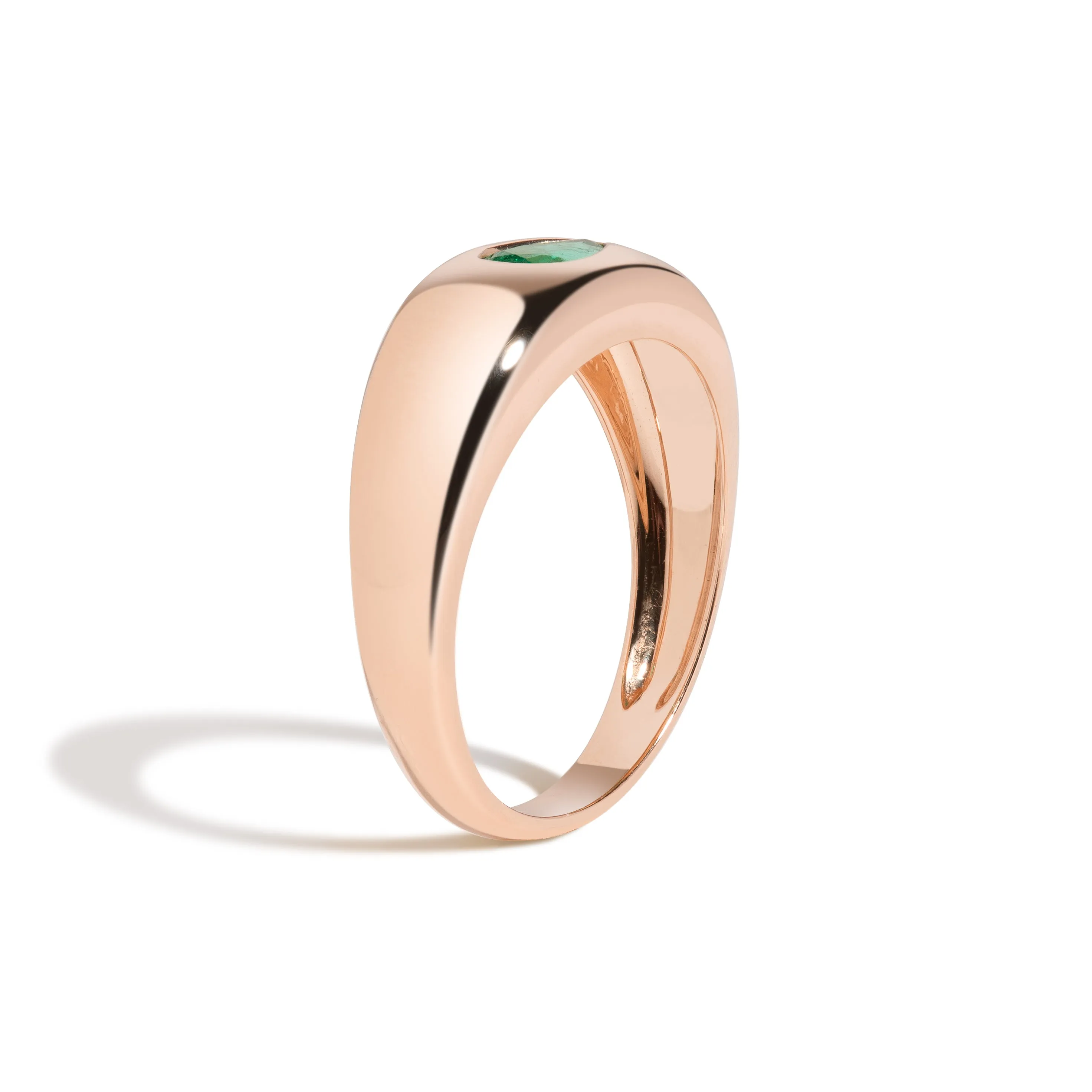 Bombe Ring with Pear Emerald