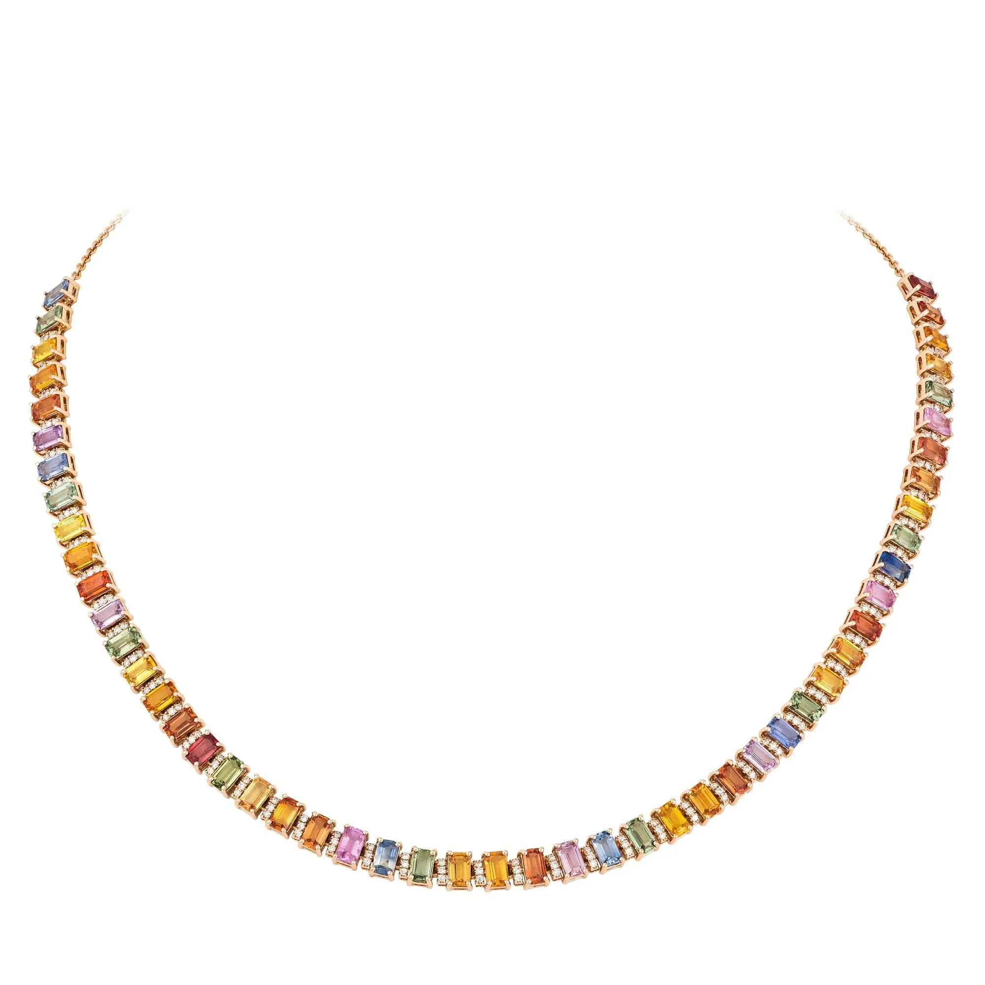 Breathtaking Diamond 18K Rose Gold Necklace for Her