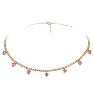 Breathtaking Diamond 18K Rose Gold Necklace for Her