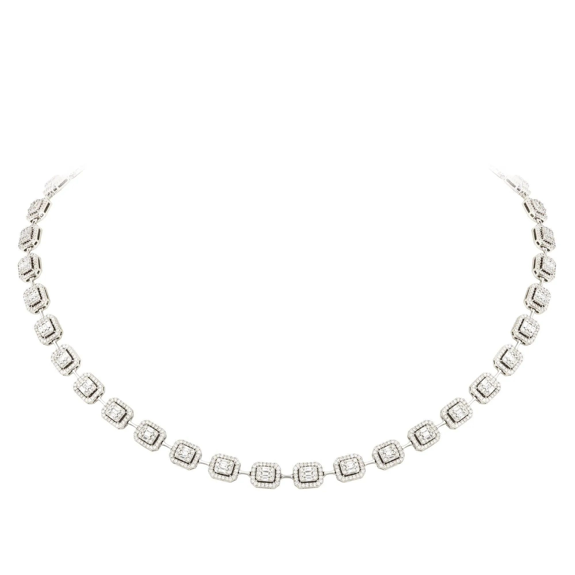 Breathtaking Diamond 18K White Gold Necklace for Her