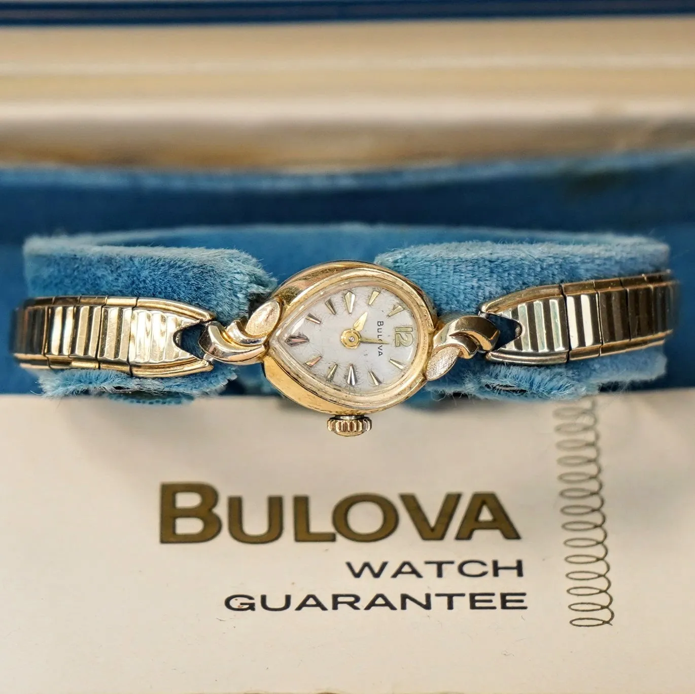 BULOVA 1964 Leading Lady "G" Watch 21 Jewels Wristwatch - ALL Original - Box & Papers!