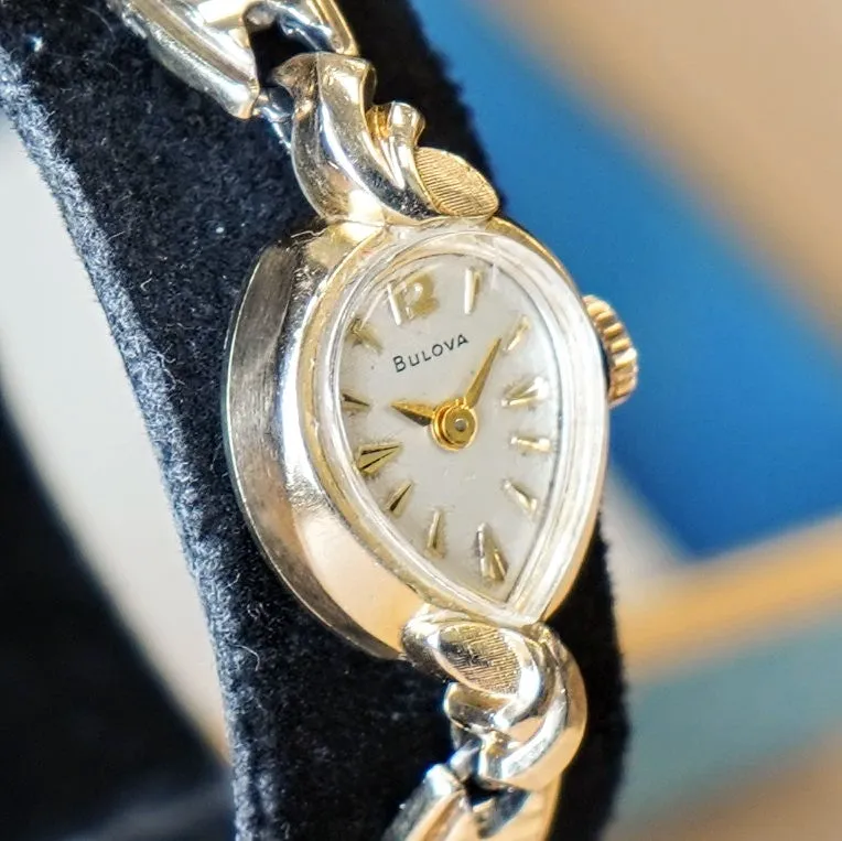 BULOVA 1964 Leading Lady "G" Watch 21 Jewels Wristwatch - ALL Original - Box & Papers!