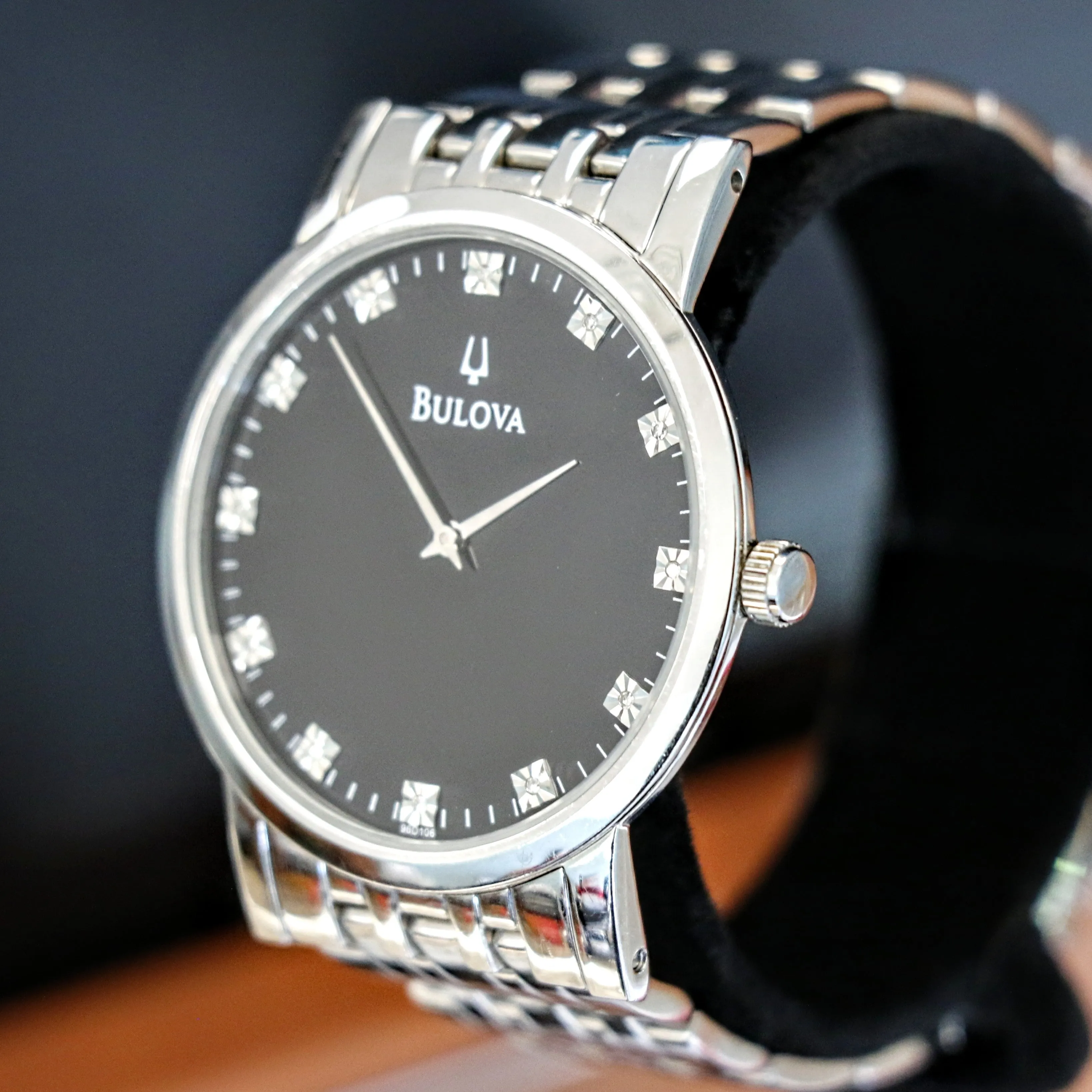 BULOVA Diamond Collection Dress Watch Ref. C835133 Quartz Wristwatch