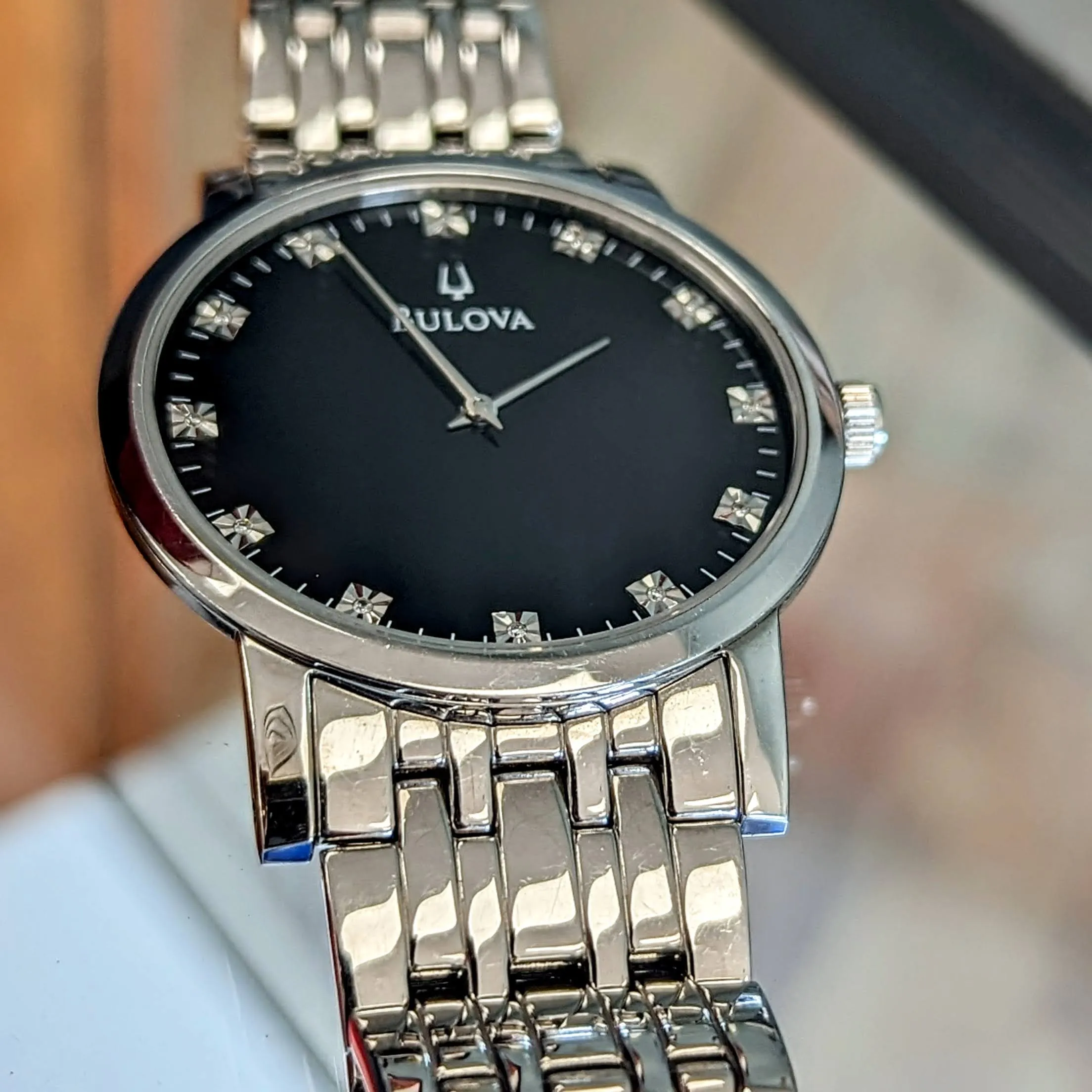 BULOVA Diamond Collection Dress Watch Ref. C835133 Quartz Wristwatch