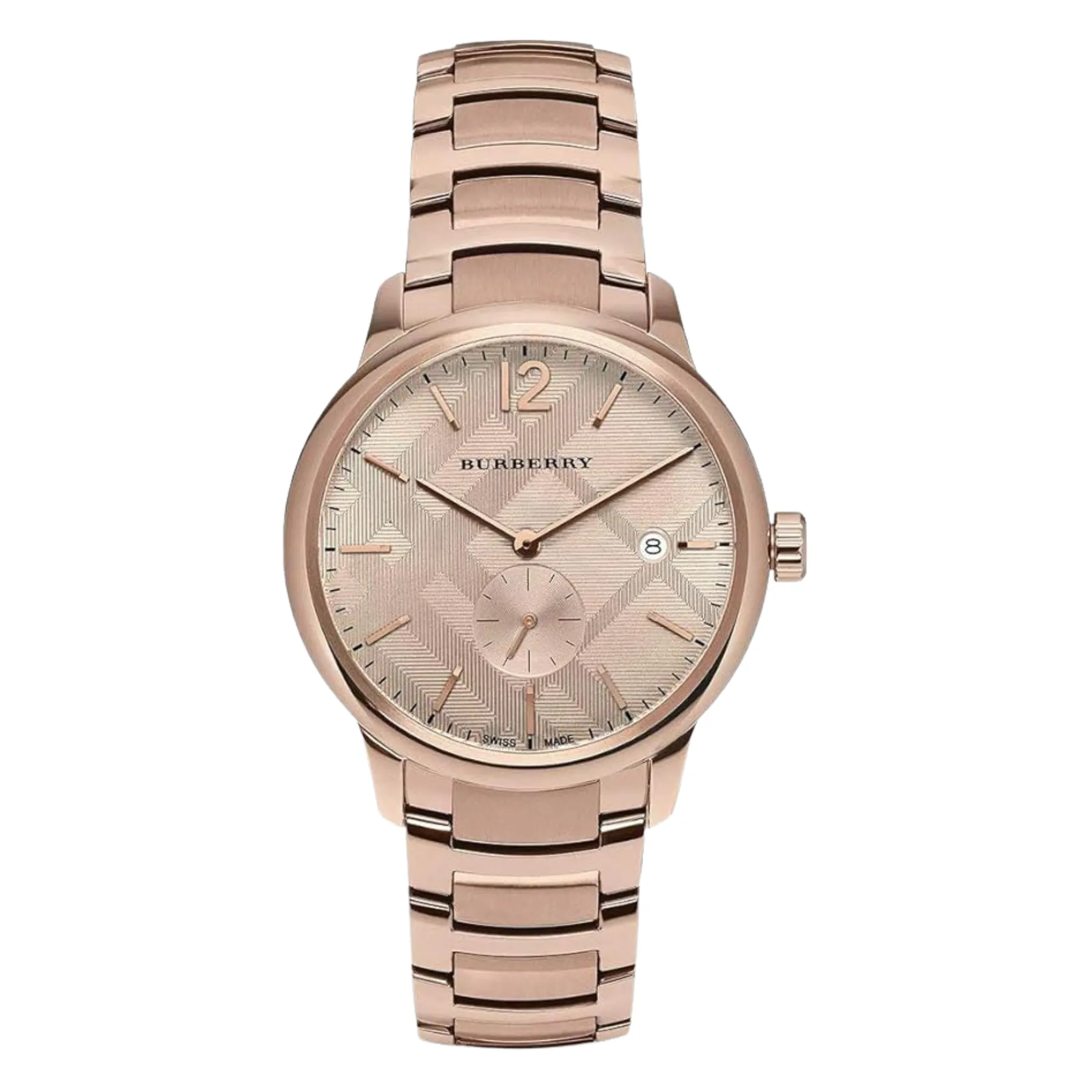 Burberry The Classic Rose gold Stainless Steel Rose Gold Dial Quartz Watch for Gents - BU10013