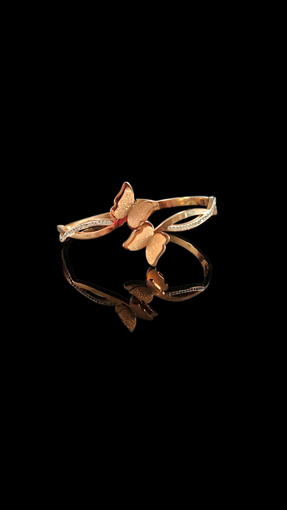 Butterly bracelet- rose gold
