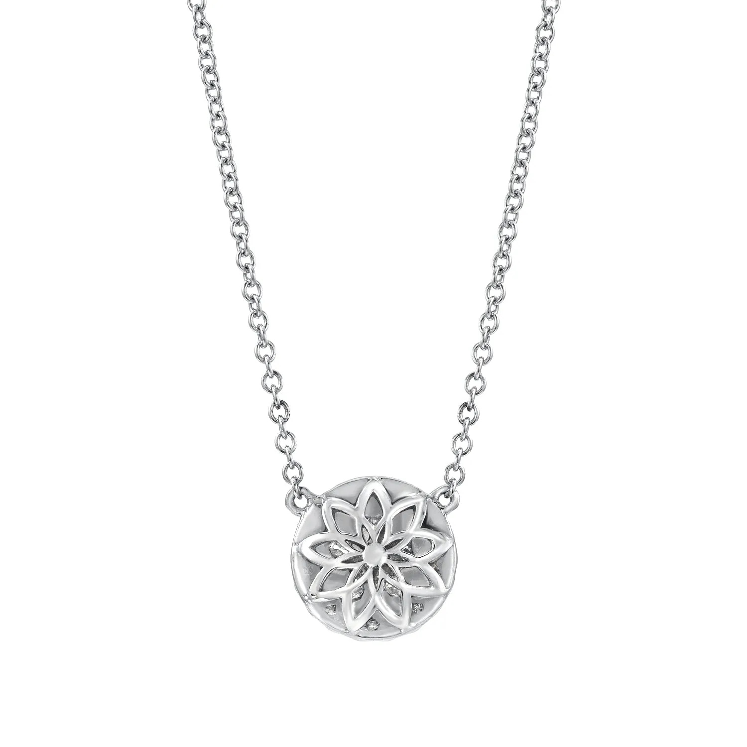 CALIFORNIA WILDFLOWERS DIAMOND FLORET NECKLACE