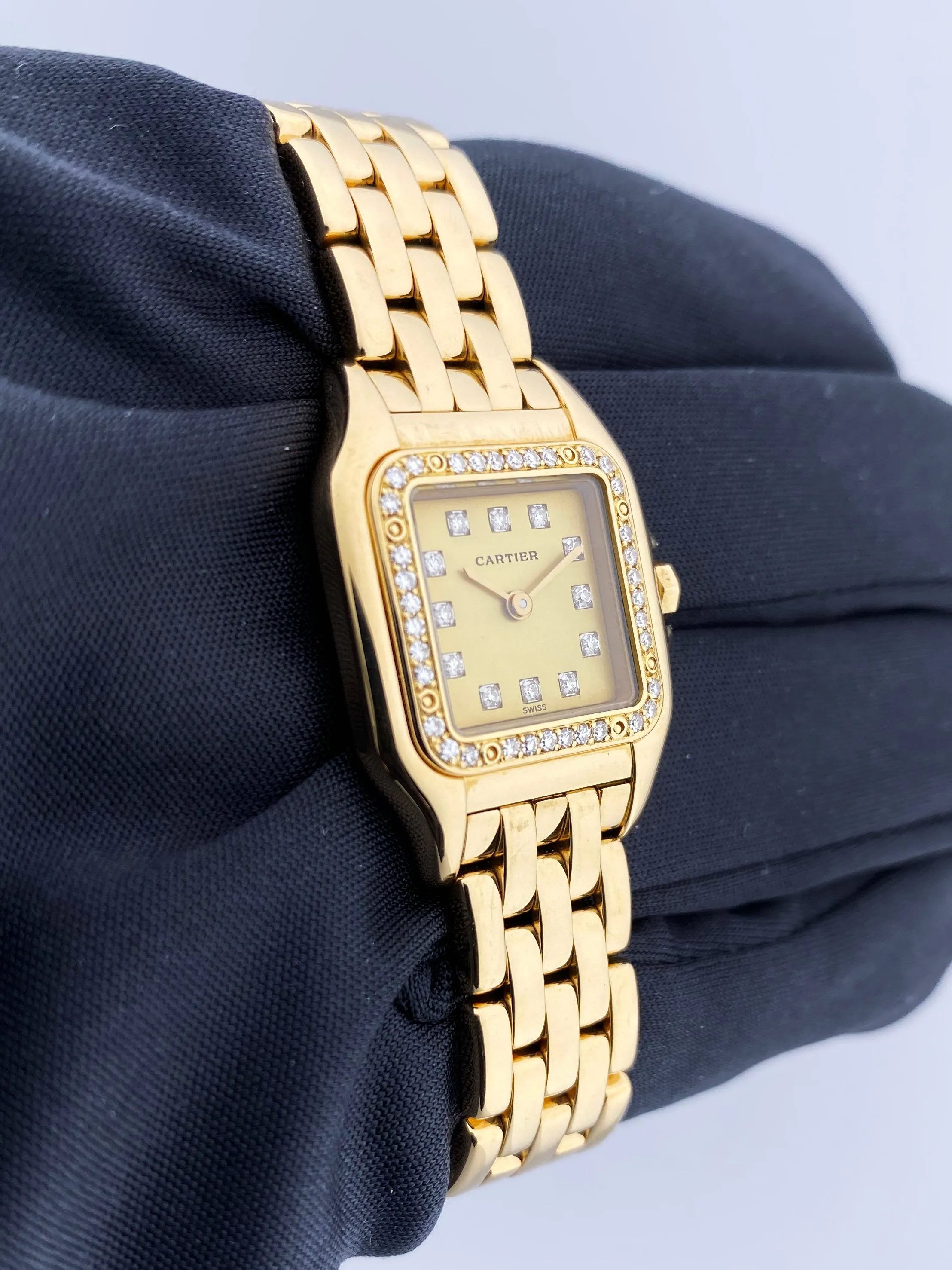 Cartier Panthere 8057915 18K Yellow Gold & Diamonds Set Ladies Watch