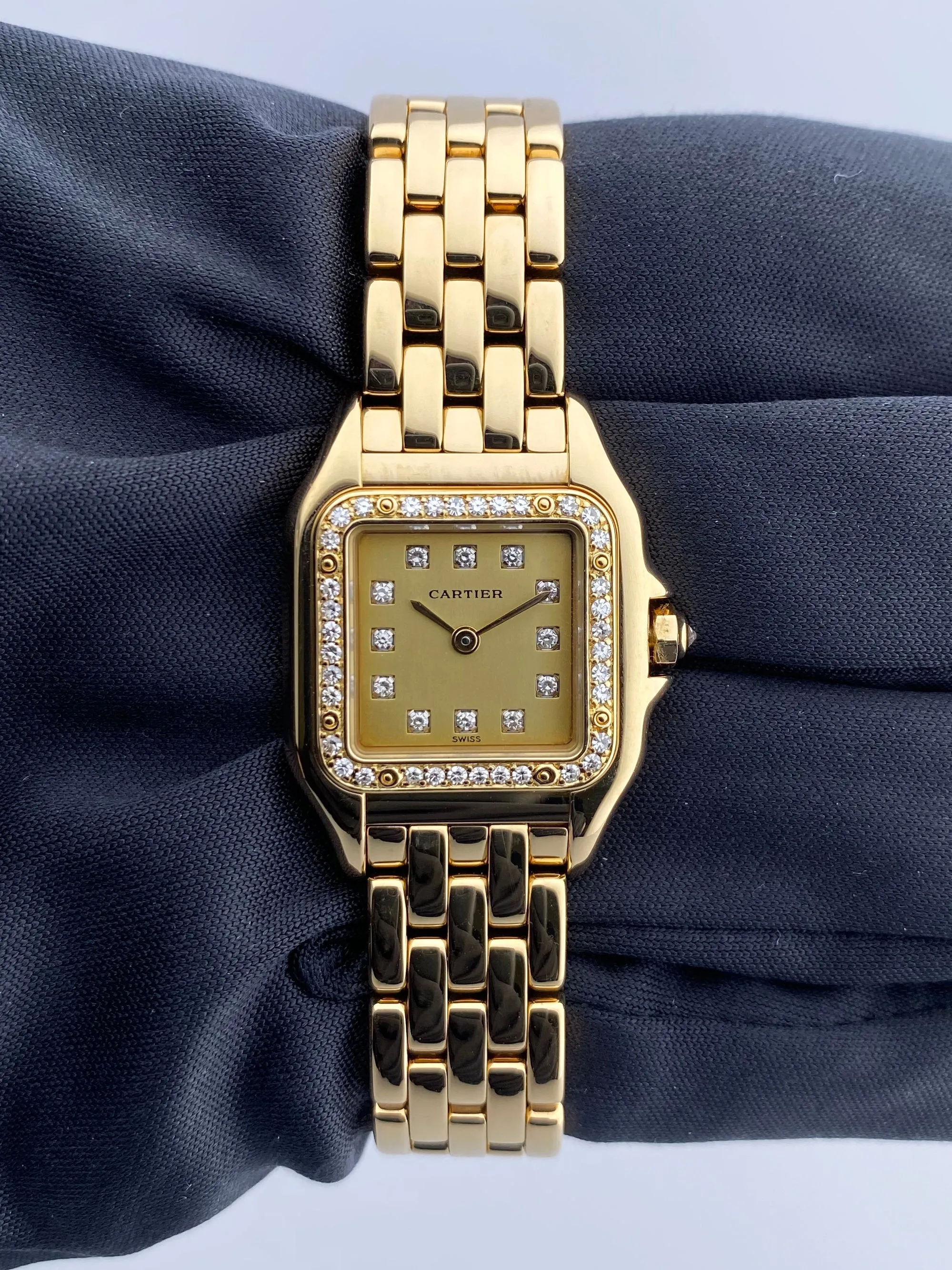 Cartier Panthere 8057915 18K Yellow Gold & Diamonds Set Ladies Watch