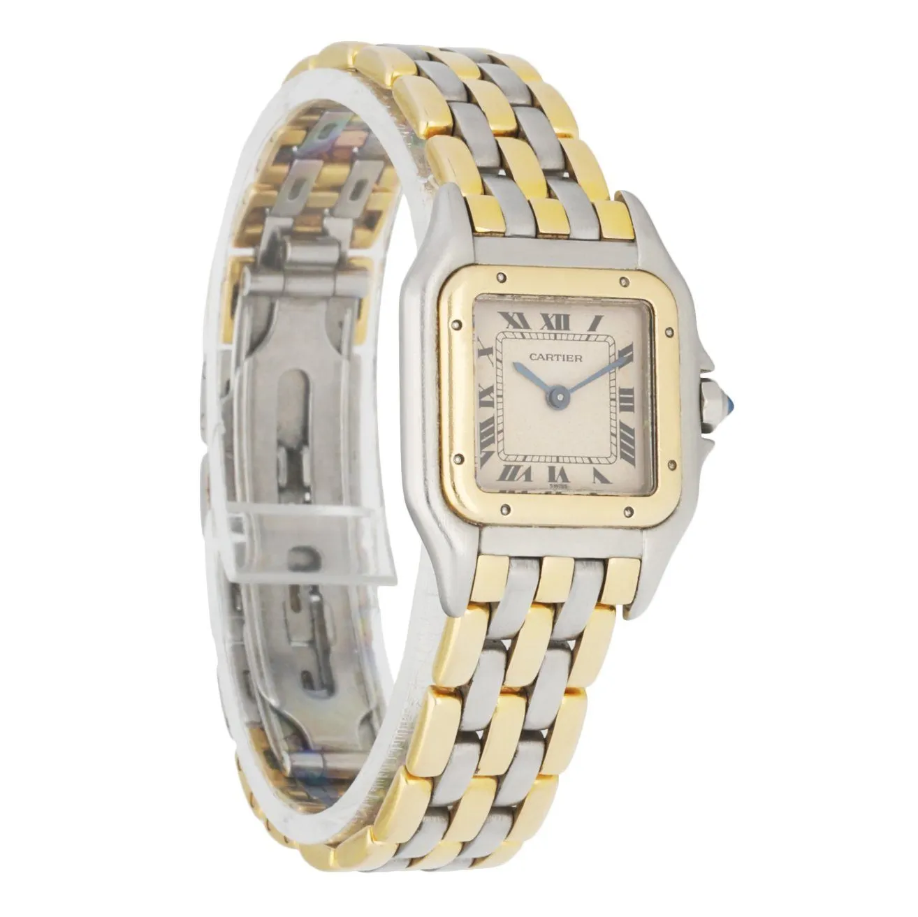 Cartier Panthere Three Row Ladies Watch Box, Paper & Original Receipt