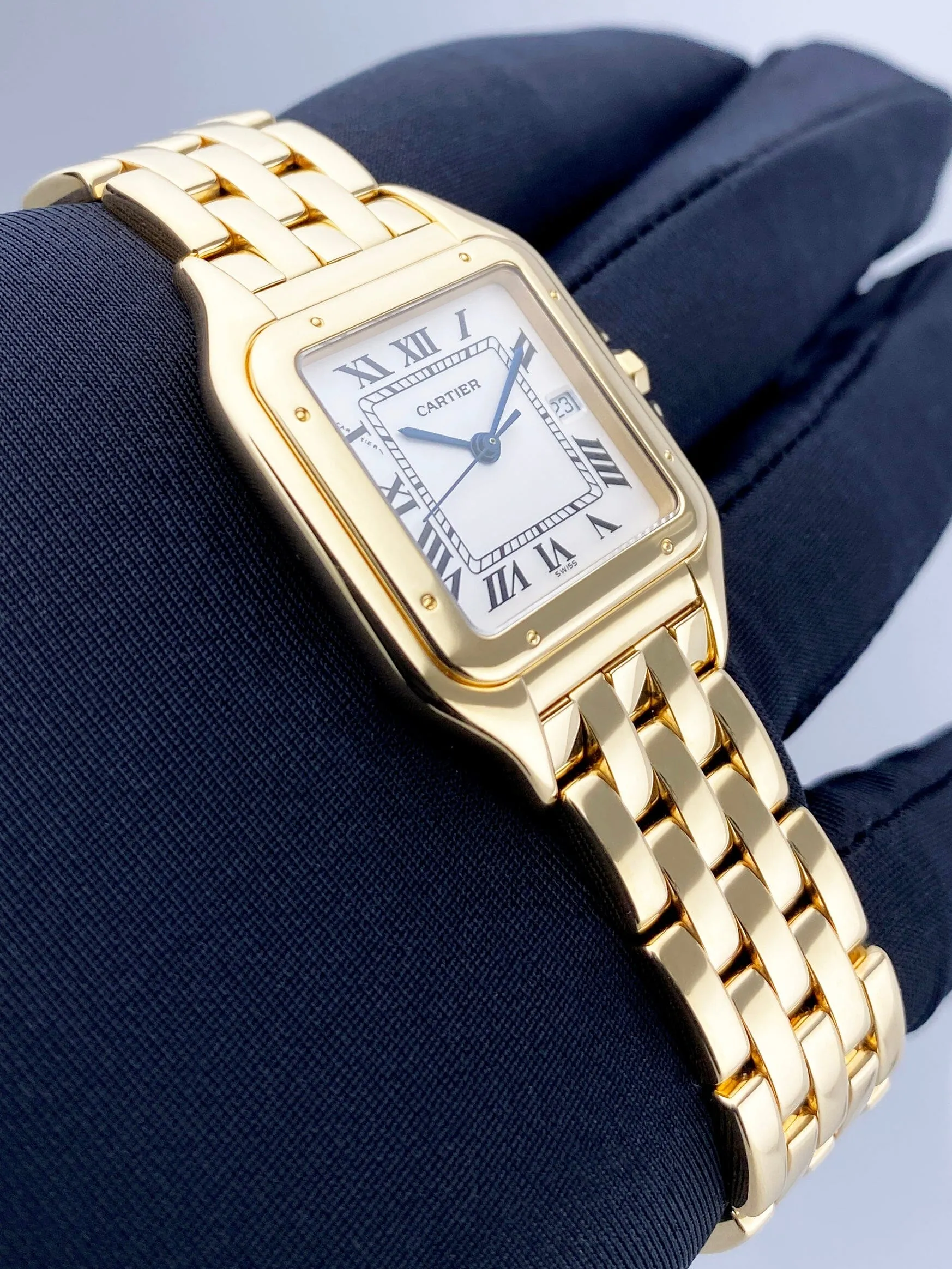 Cartier Panthere W25014B9 18K Yellow Gold Mens Watch