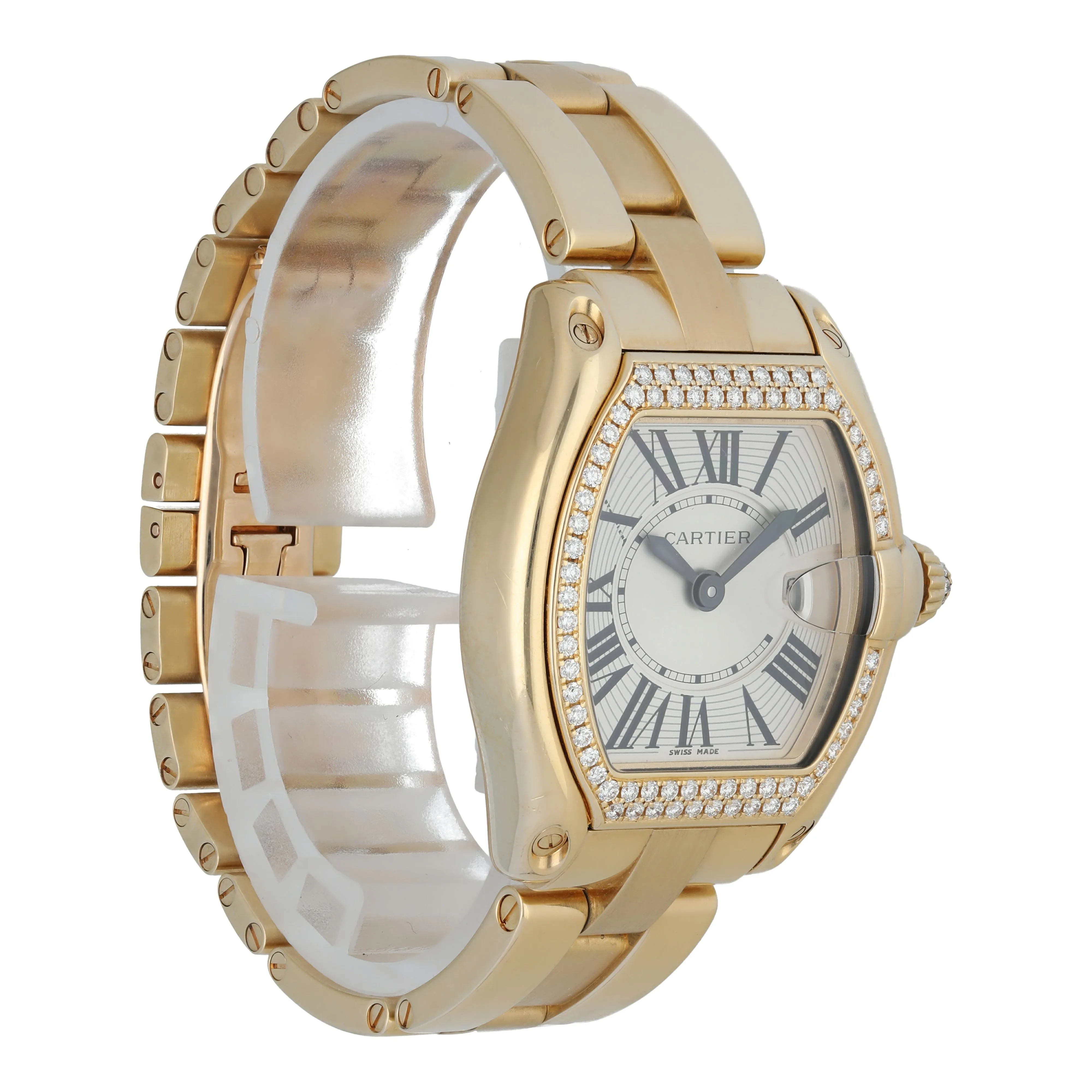 Cartier Roadster 2676 18K Yellow Gold & Diamonds Ladies Watch