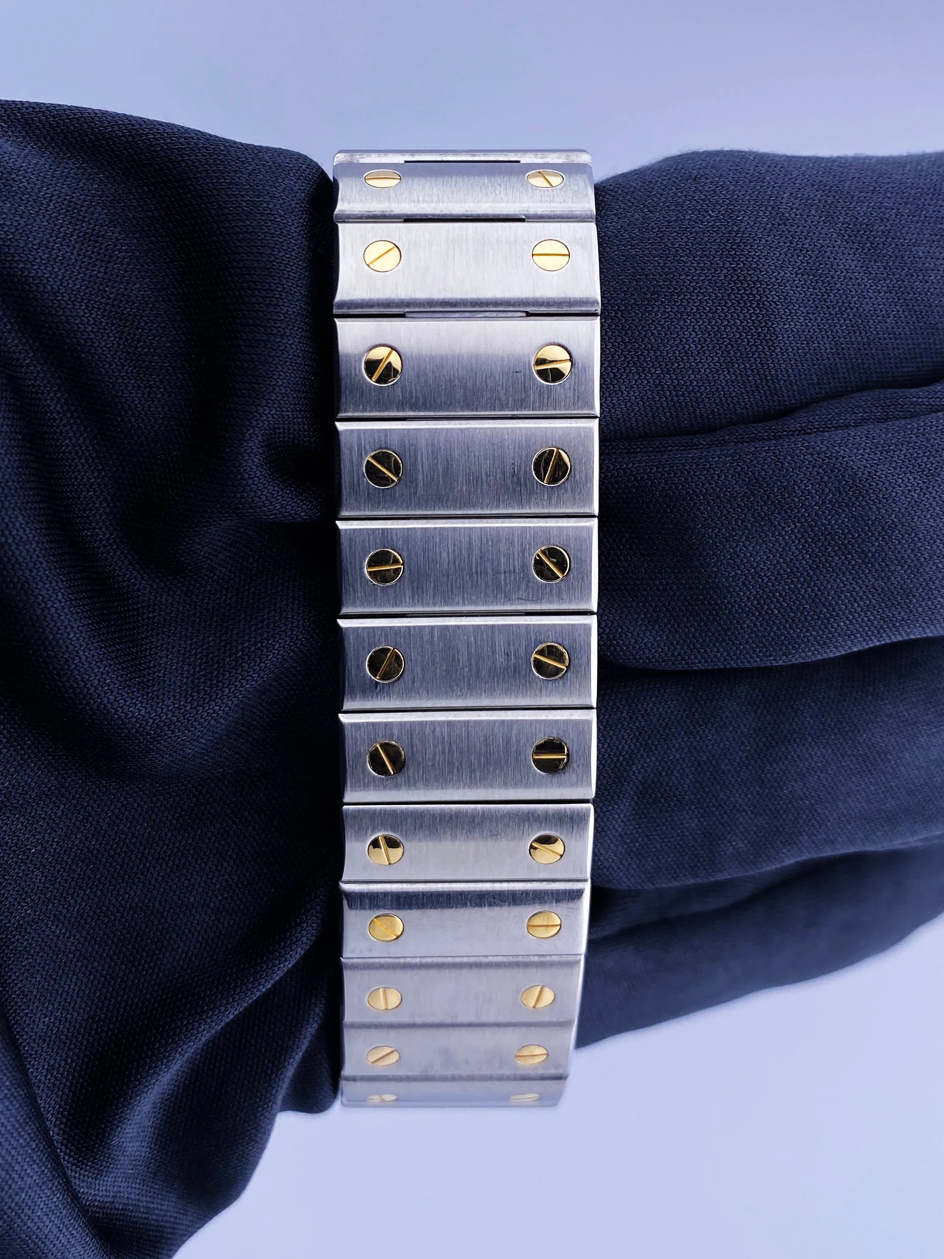 Cartier Santos Galbee W20099C4 18K Yellow Gold & Steel Mens Watch