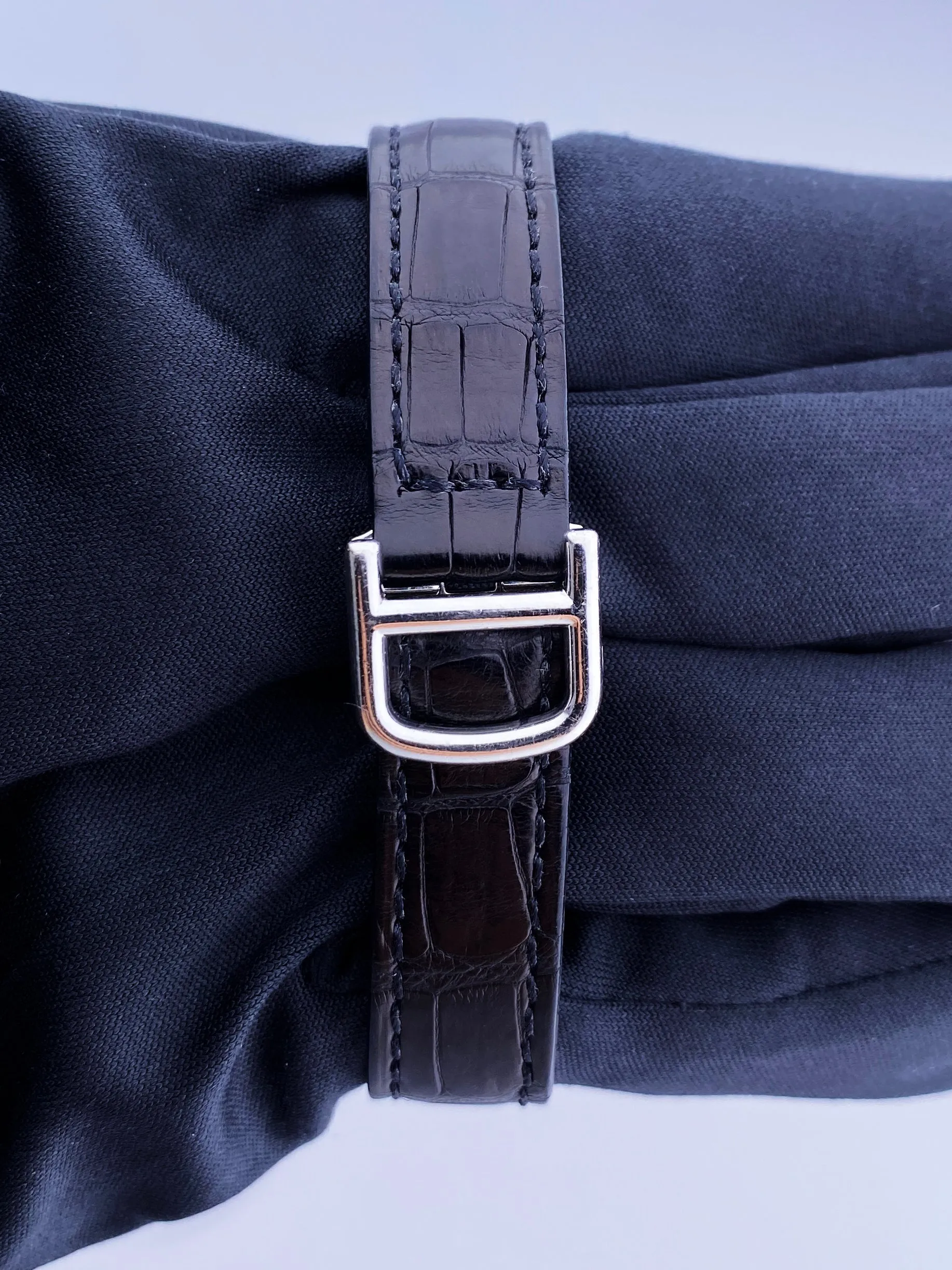 Cartier Tank Americaine 1713 18K White Gold Diamond Ladies Watch
