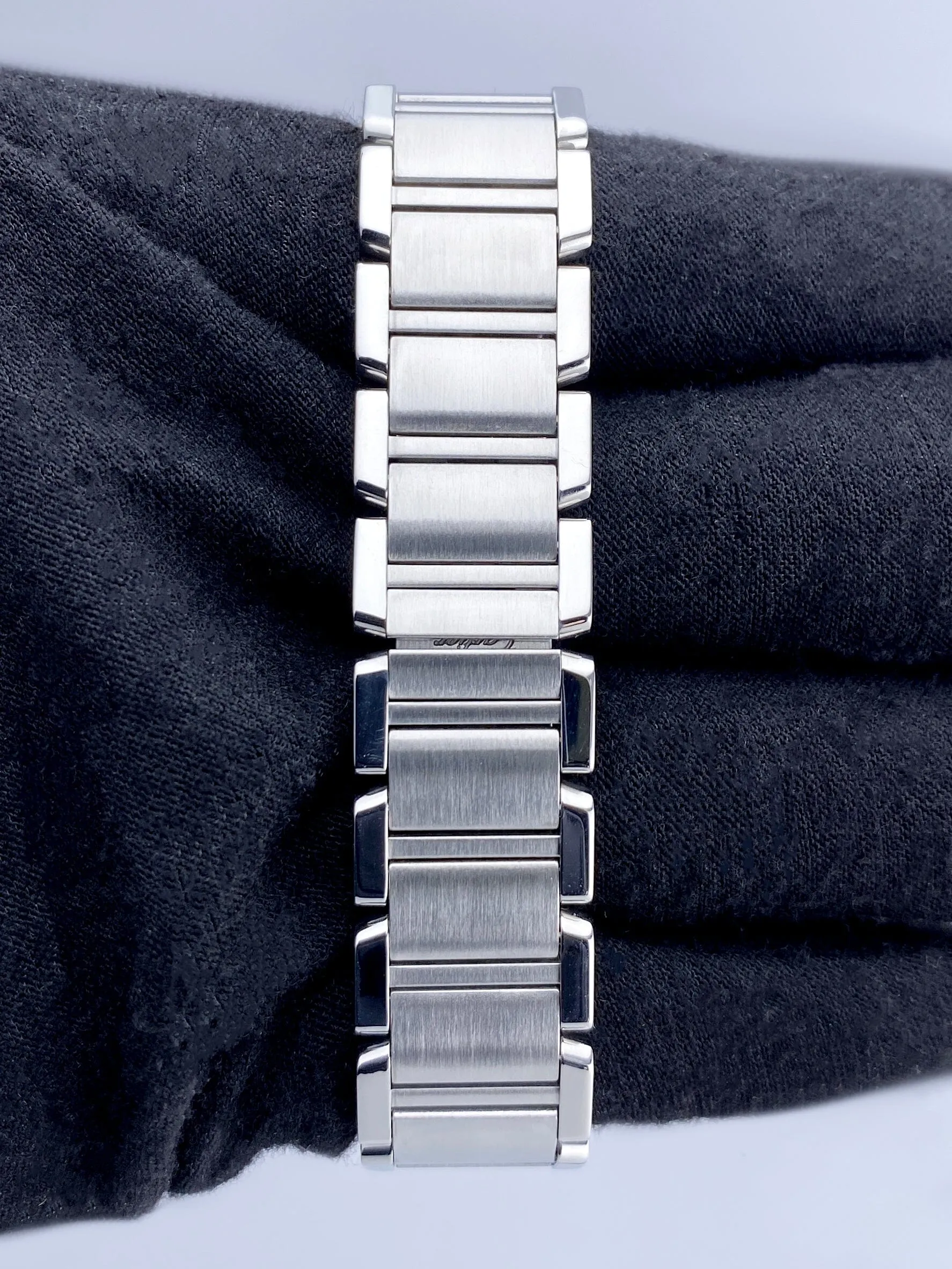 Cartier Tank Francaise W51028Q3 MOP Steel Ladies Watch