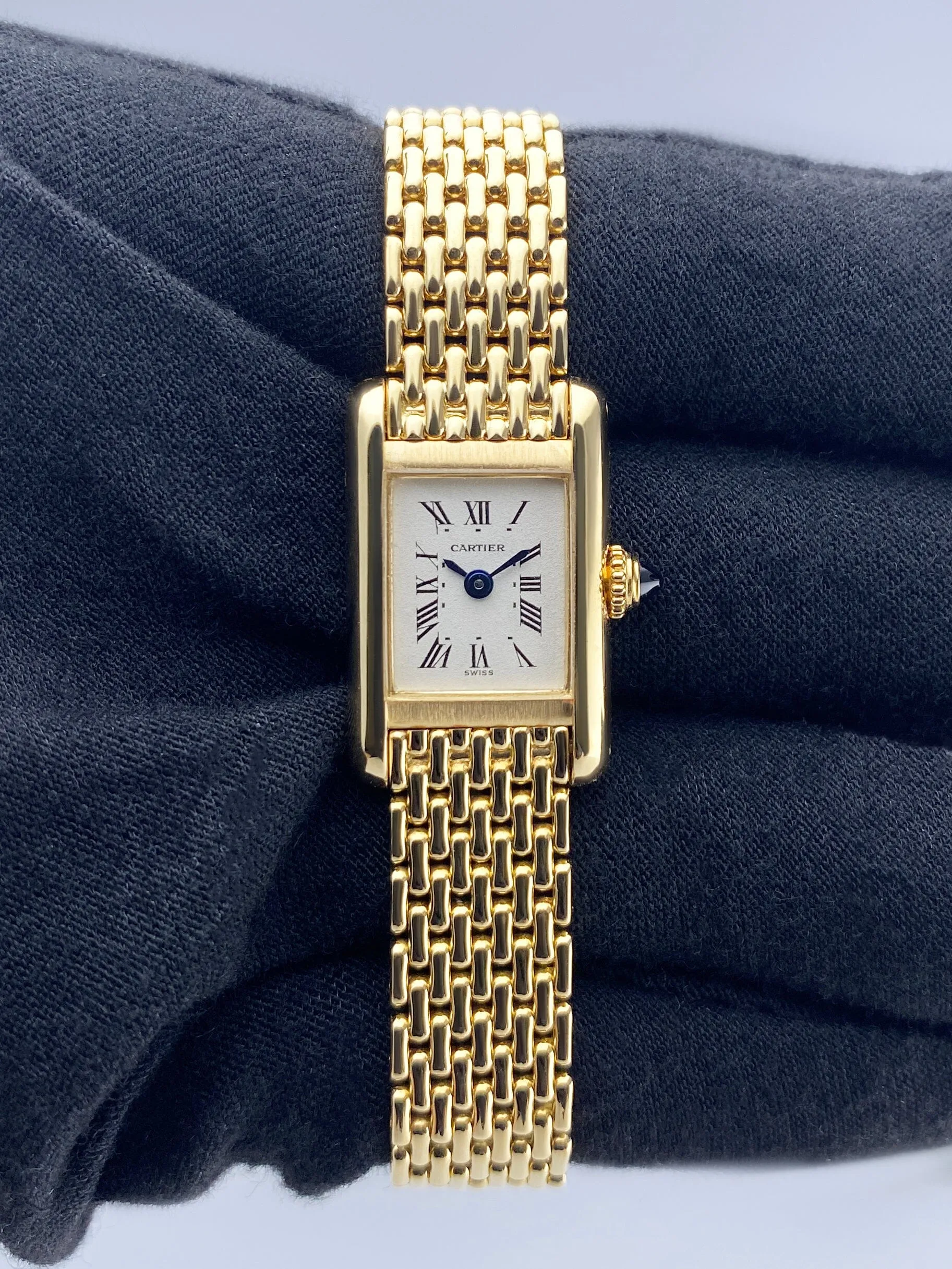 Cartier Tank Mini W15006A3 18K Yellow Gold Ladies Watch