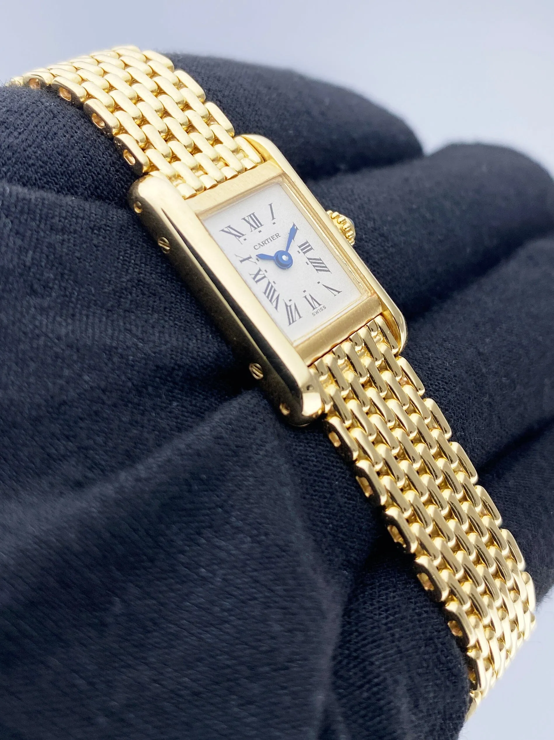 Cartier Tank Mini W15006A3 18K Yellow Gold Ladies Watch