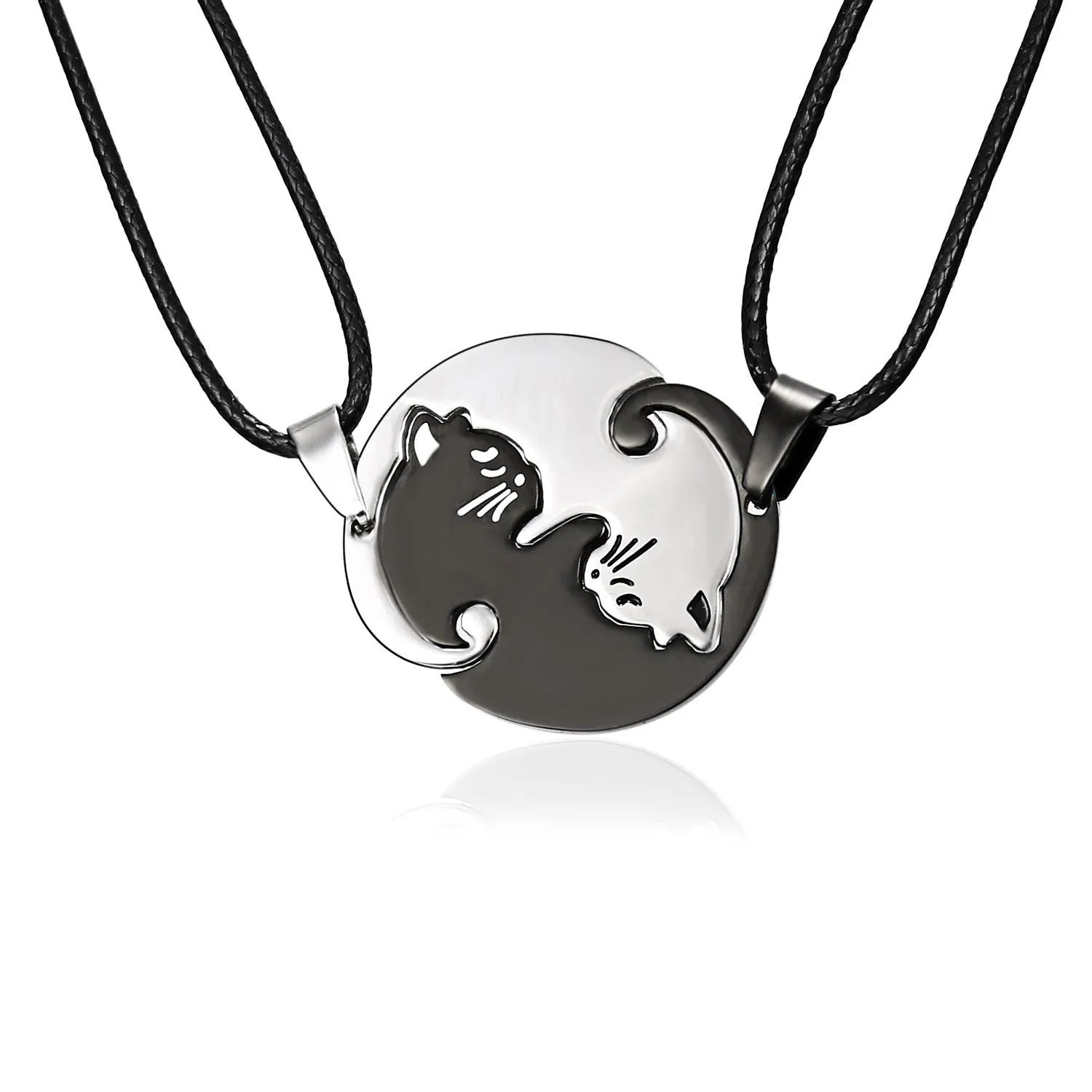 Cat Bff Pendant Necklaces Cat Puzzle Matching Necklaces