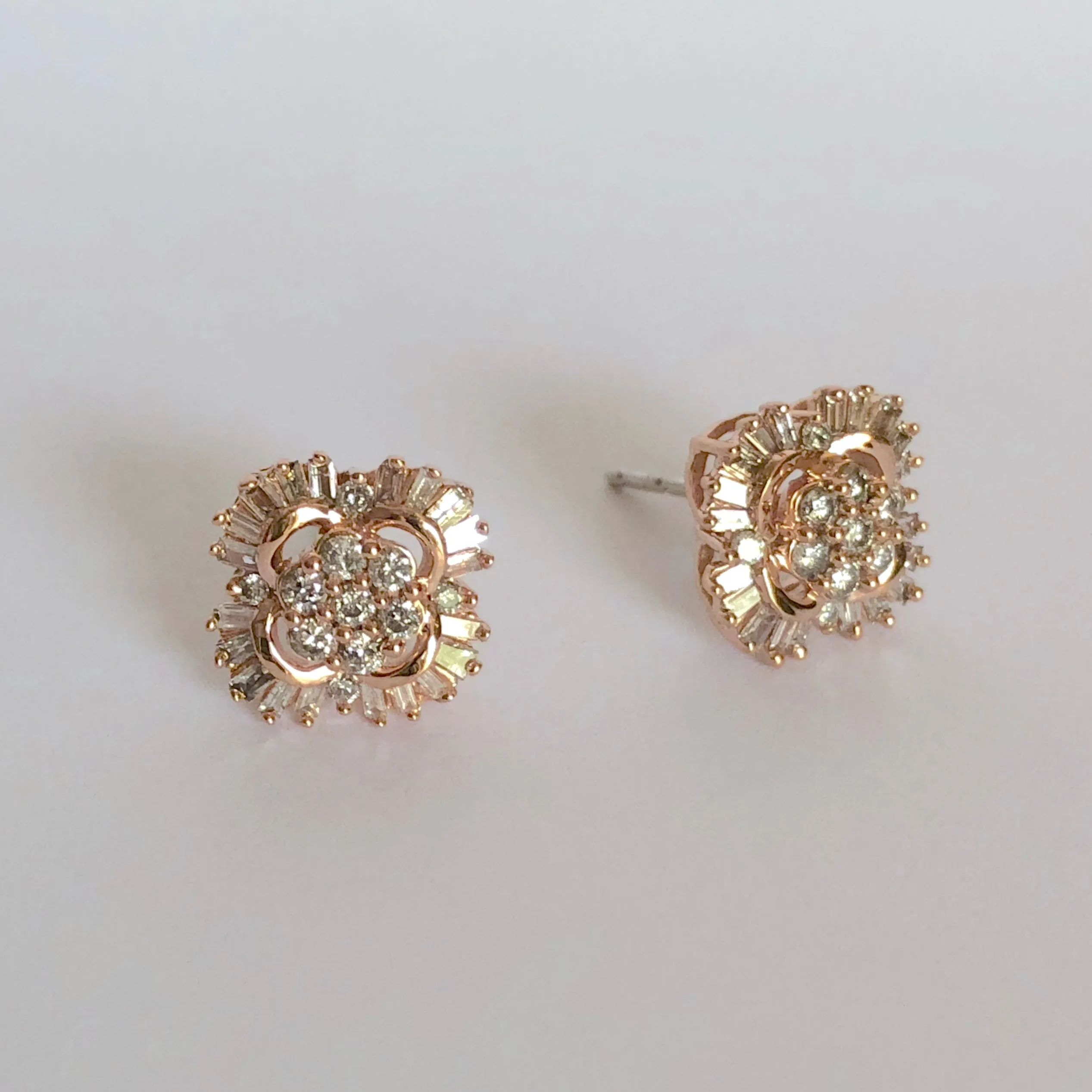 Celestial Diamond Baguette Earrings