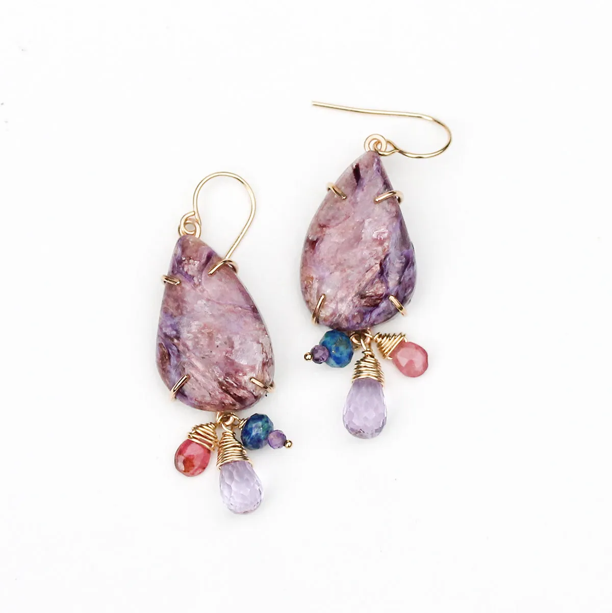 Charoite Carnival Earrings