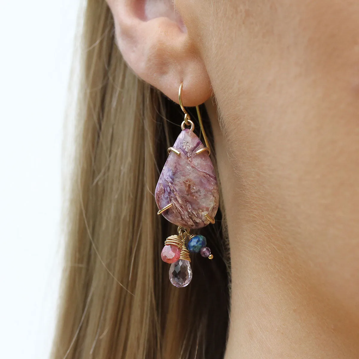 Charoite Carnival Earrings