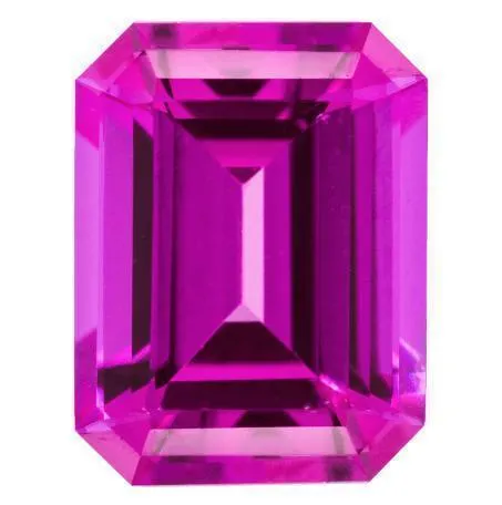 Chatham Lab-Grown Emerald Pink Sapphire Stone Size