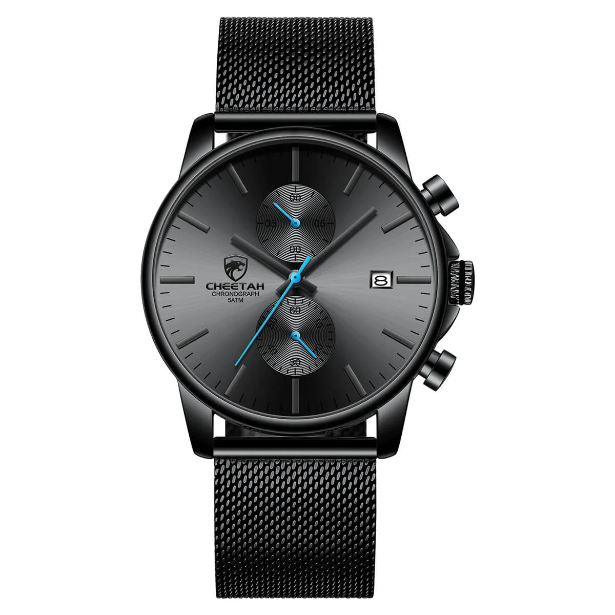CHEETAH CH1604 ARISTO X3 - Men's All-Black Chronograph Watch